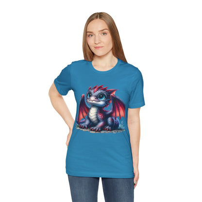 Baby Dragon T-Shirt - Whimsical Creature Art Tee, Unisex, Soft Cotton - Perfect for Fantasy and Dragon Enthusiasts