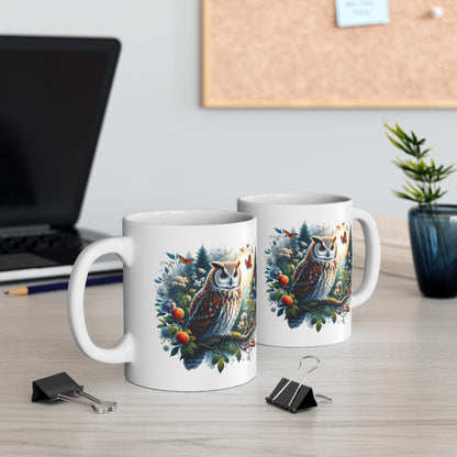 Mystical Owl Mug Collection - Magical Forest Owl Art, Multiple Sizes - Ideal Gift for Nature Enthusiasts