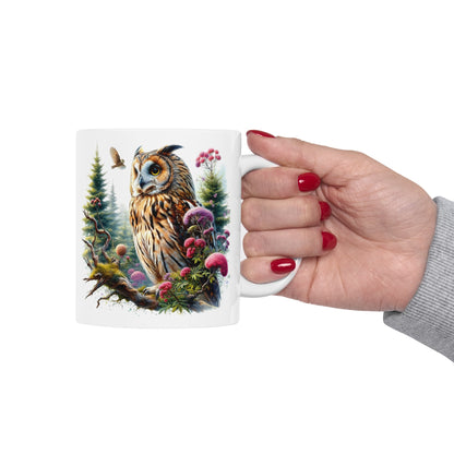 Mystical Owl Mug Collection - Magical Forest Owl Art, Multiple Sizes - Ideal Gift for Nature Enthusiasts