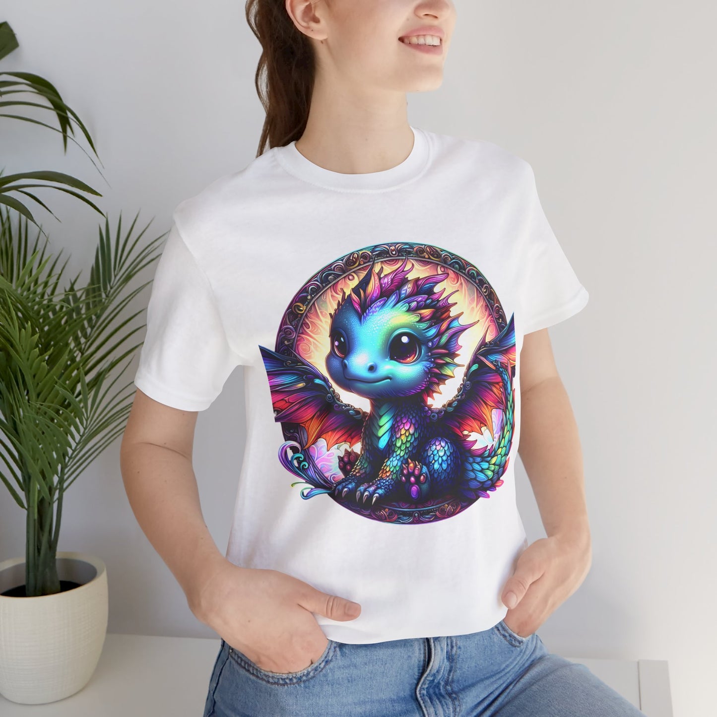 Baby Dragon T-Shirt - Whimsical Creature Art Tee, Unisex, Soft Cotton - Perfect for Fantasy and Dragon Enthusiasts