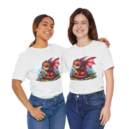 Baby Dragon T-Shirt - Whimsical Creature Art Tee, Unisex, Soft Cotton - Perfect for Fantasy and Dragon Enthusiasts