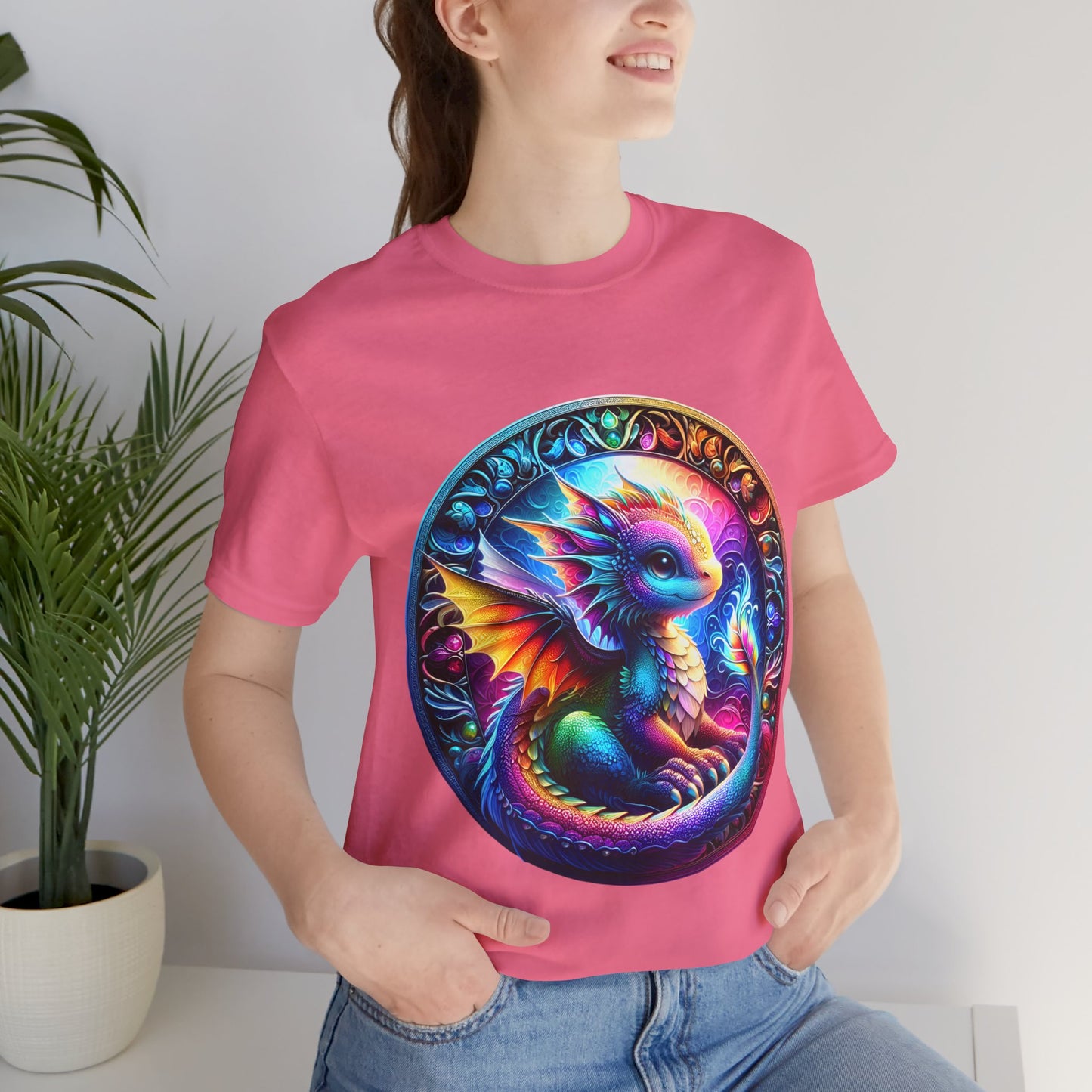 Baby Dragon T-Shirt - Whimsical Creature Art Tee, Unisex, Soft Cotton - Perfect for Fantasy and Dragon Enthusiasts