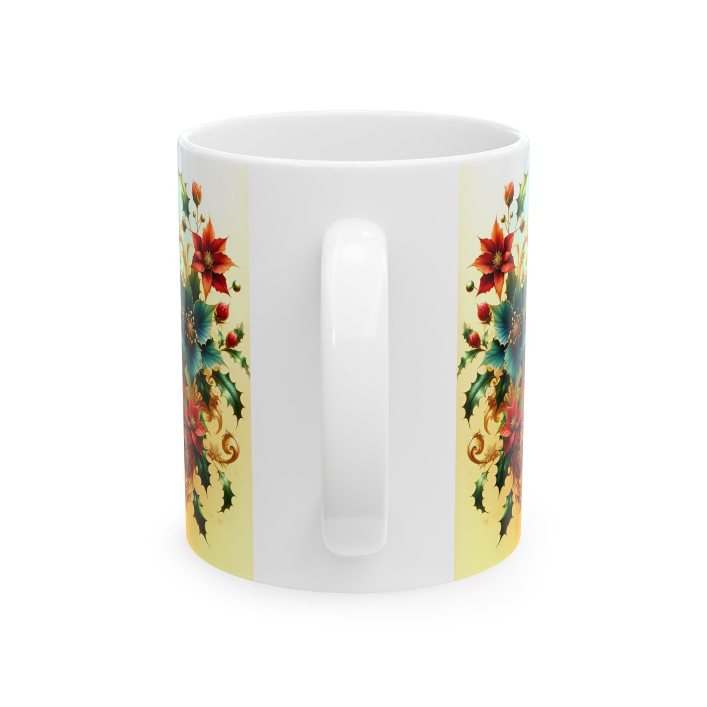 Birth Flower Mug, December - Holly, Defense and Eternal Life