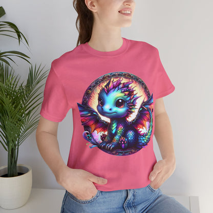 Baby Dragon T-Shirt - Whimsical Creature Art Tee, Unisex, Soft Cotton - Perfect for Fantasy and Dragon Enthusiasts