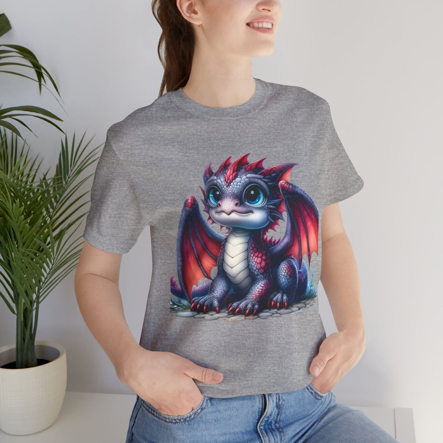 Baby Dragon T-Shirt - Whimsical Creature Art Tee, Unisex, Soft Cotton - Perfect for Fantasy and Dragon Enthusiasts