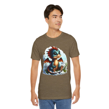 Baby Dragon T-Shirt - Whimsical Creature Art Tee, Unisex, Soft Cotton - Perfect for Fantasy and Dragon Enthusiasts