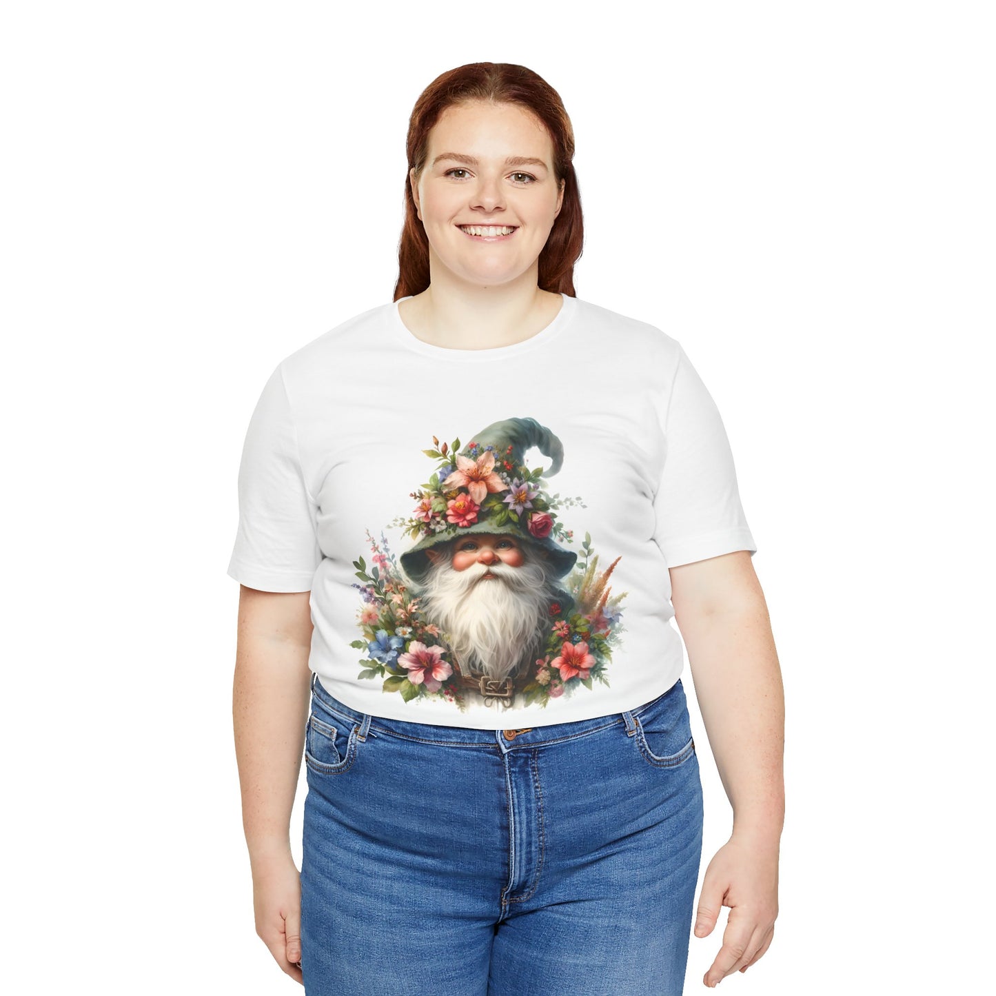 Gnome T-Shirt - Mystical Forest Dweller Art Tee, Unisex, Soft Cotton - Perfect for Garden and Fantasy Fans