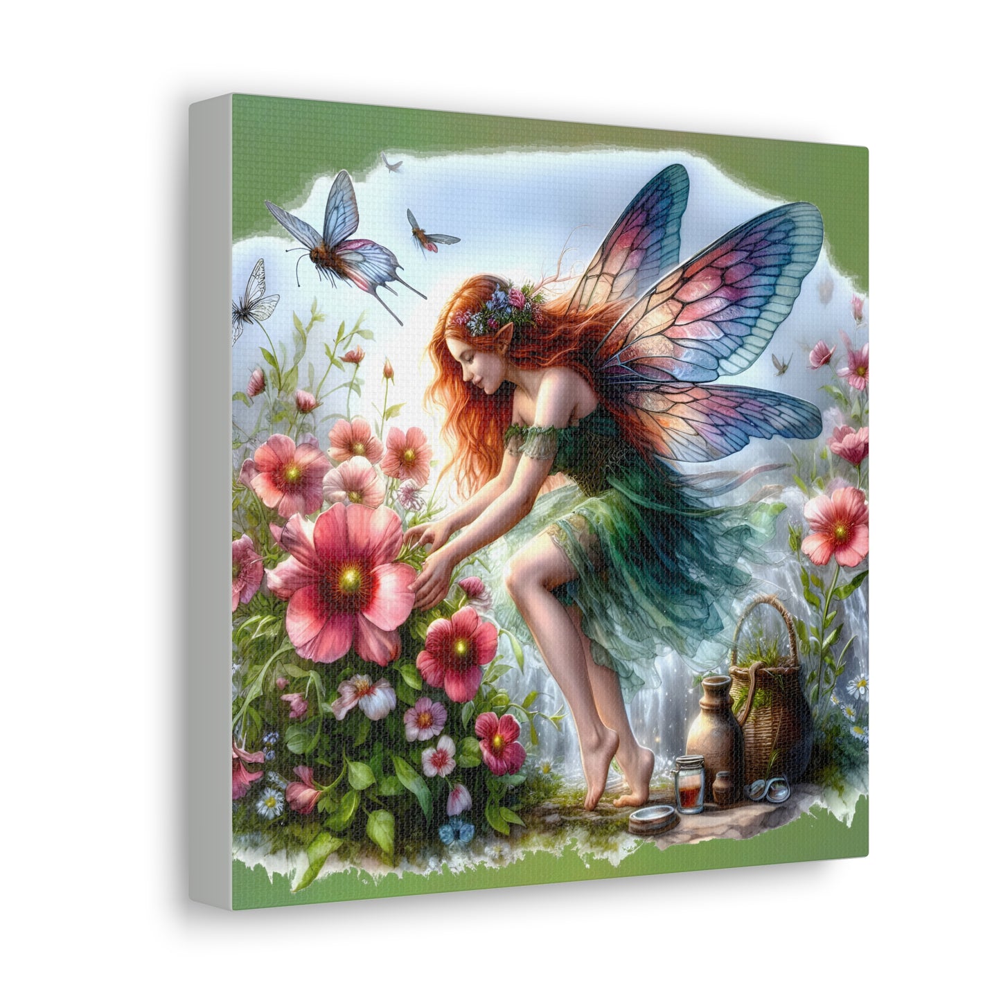 Fairy Canvas Print - Mystical Artwork, Ethereal Woodland Scene