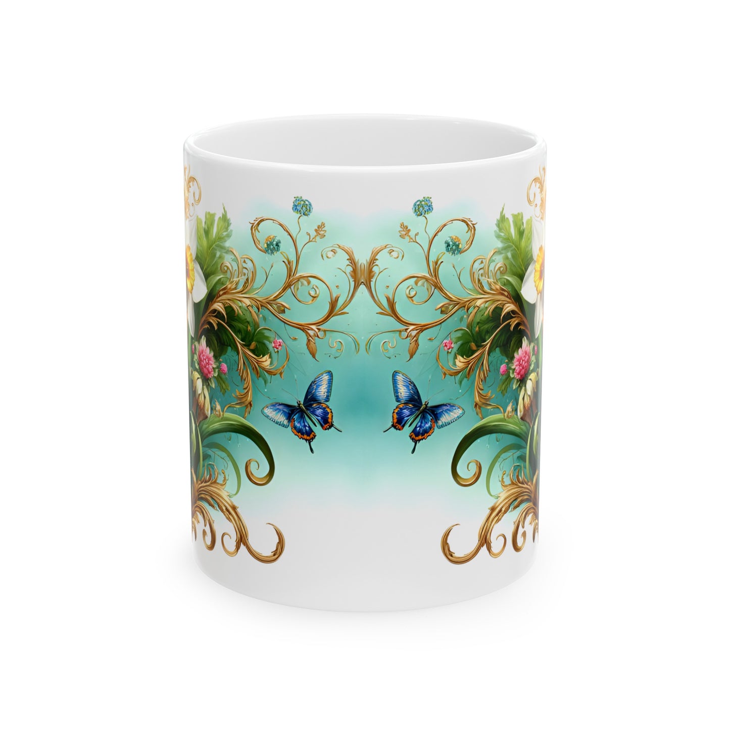 Birth Flower Mug, March - Daffodil, Sign of New Beginnings