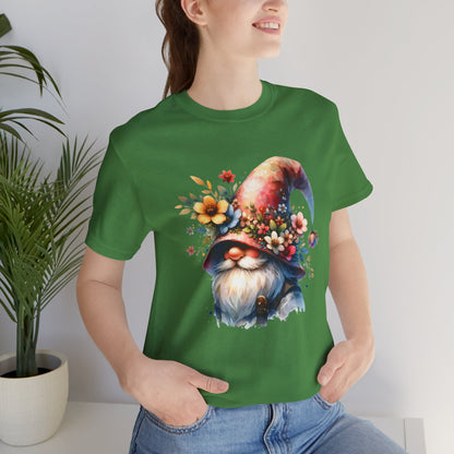 Gnome T-Shirt - Mystical Forest Dweller Art Tee, Unisex, Soft Cotton - Perfect for Garden and Fantasy Fans