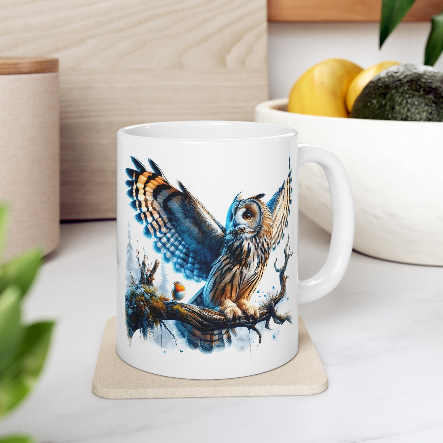 Mystical Owl Mug Collection - Magical Forest Owl Art, Multiple Sizes - Ideal Gift for Nature Enthusiasts