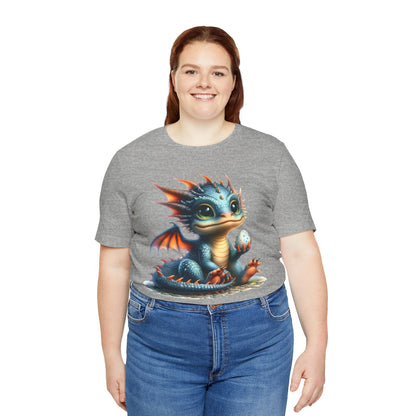 Baby Dragon T-Shirt - Whimsical Creature Art Tee, Unisex, Soft Cotton - Perfect for Fantasy and Dragon Enthusiasts