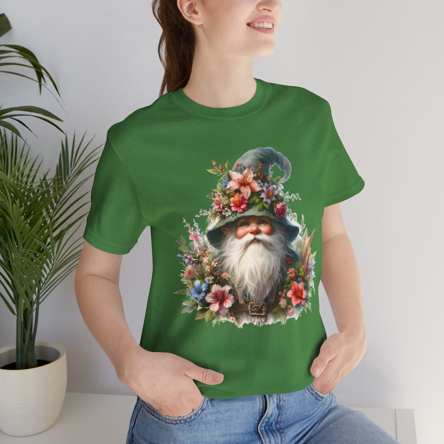 Gnome T-Shirt - Mystical Forest Dweller Art Tee, Unisex, Soft Cotton - Perfect for Garden and Fantasy Fans