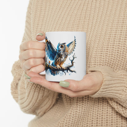 Mystical Owl Mug Collection - Magical Forest Owl Art, Multiple Sizes - Ideal Gift for Nature Enthusiasts