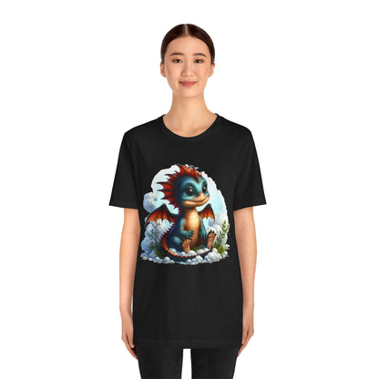 Baby Dragon T-Shirt - Whimsical Creature Art Tee, Unisex, Soft Cotton - Perfect for Fantasy and Dragon Enthusiasts