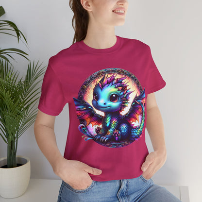 Baby Dragon T-Shirt - Whimsical Creature Art Tee, Unisex, Soft Cotton - Perfect for Fantasy and Dragon Enthusiasts