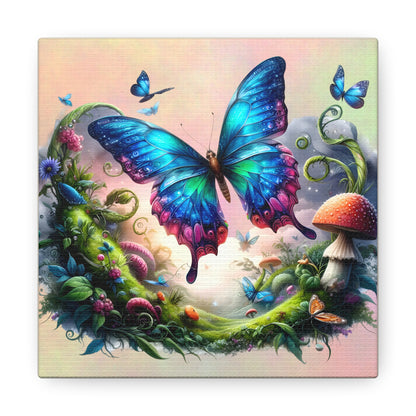 Butterfly Canvas Print - Ethereal Flight Art, Available in Multiple Sizes