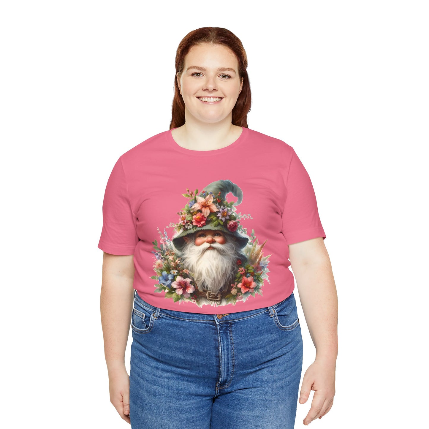 Gnome T-Shirt - Mystical Forest Dweller Art Tee, Unisex, Soft Cotton - Perfect for Garden and Fantasy Fans