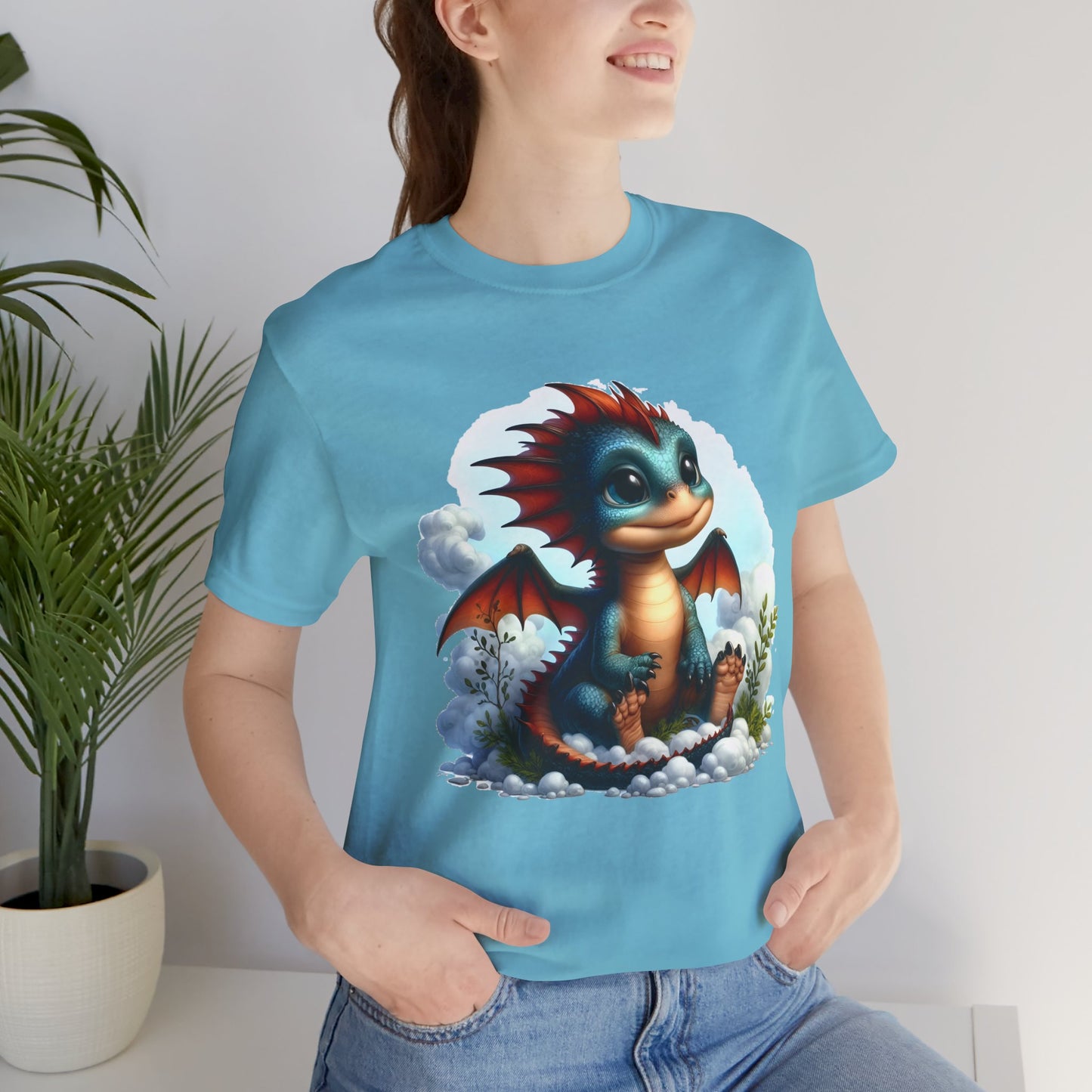 Baby Dragon T-Shirt - Whimsical Creature Art Tee, Unisex, Soft Cotton - Perfect for Fantasy and Dragon Enthusiasts