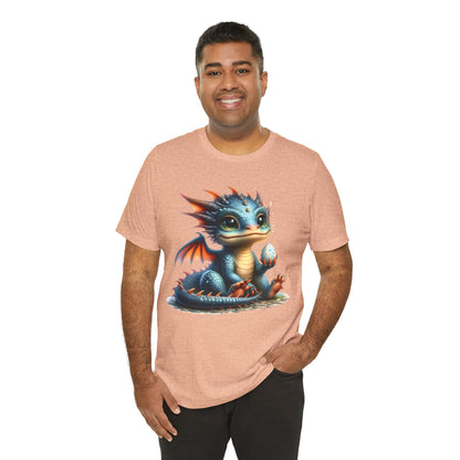 Baby Dragon T-Shirt - Whimsical Creature Art Tee, Unisex, Soft Cotton - Perfect for Fantasy and Dragon Enthusiasts