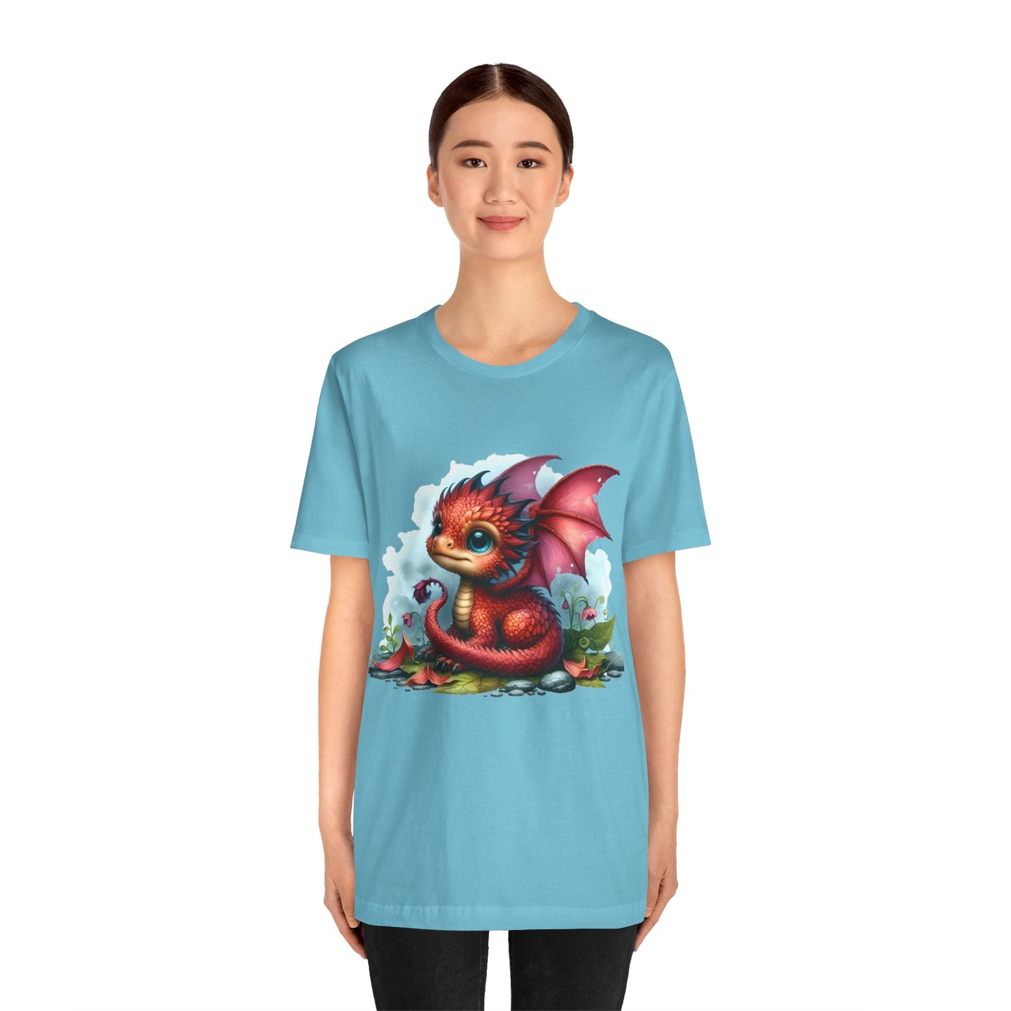 Baby Dragon T-Shirt - Whimsical Creature Art Tee, Unisex, Soft Cotton - Perfect for Fantasy and Dragon Enthusiasts