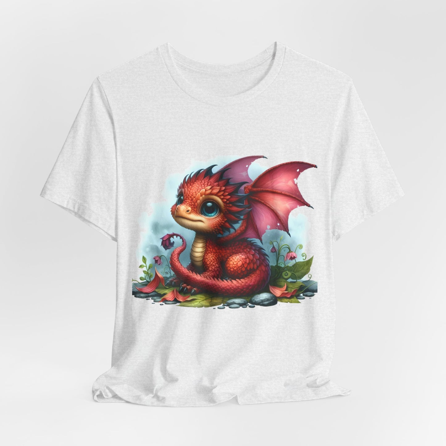 Baby Dragon T-Shirt - Whimsical Creature Art Tee, Unisex, Soft Cotton - Perfect for Fantasy and Dragon Enthusiasts