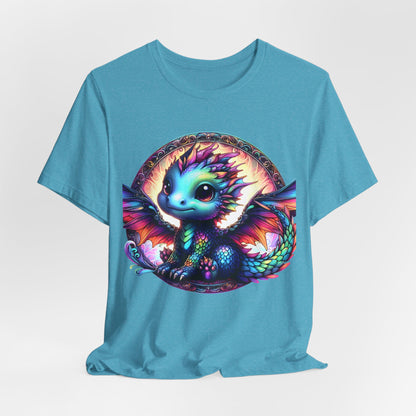 Baby Dragon T-Shirt - Whimsical Creature Art Tee, Unisex, Soft Cotton - Perfect for Fantasy and Dragon Enthusiasts