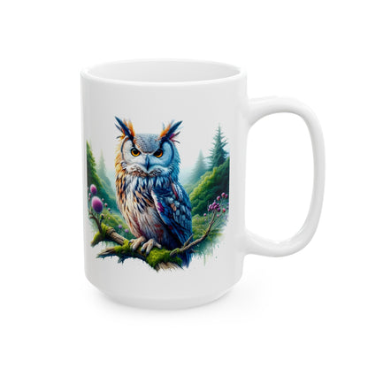 Mystical Owl Mug Collection - Magical Forest Owl Art, Multiple Sizes - Ideal Gift for Nature Enthusiasts