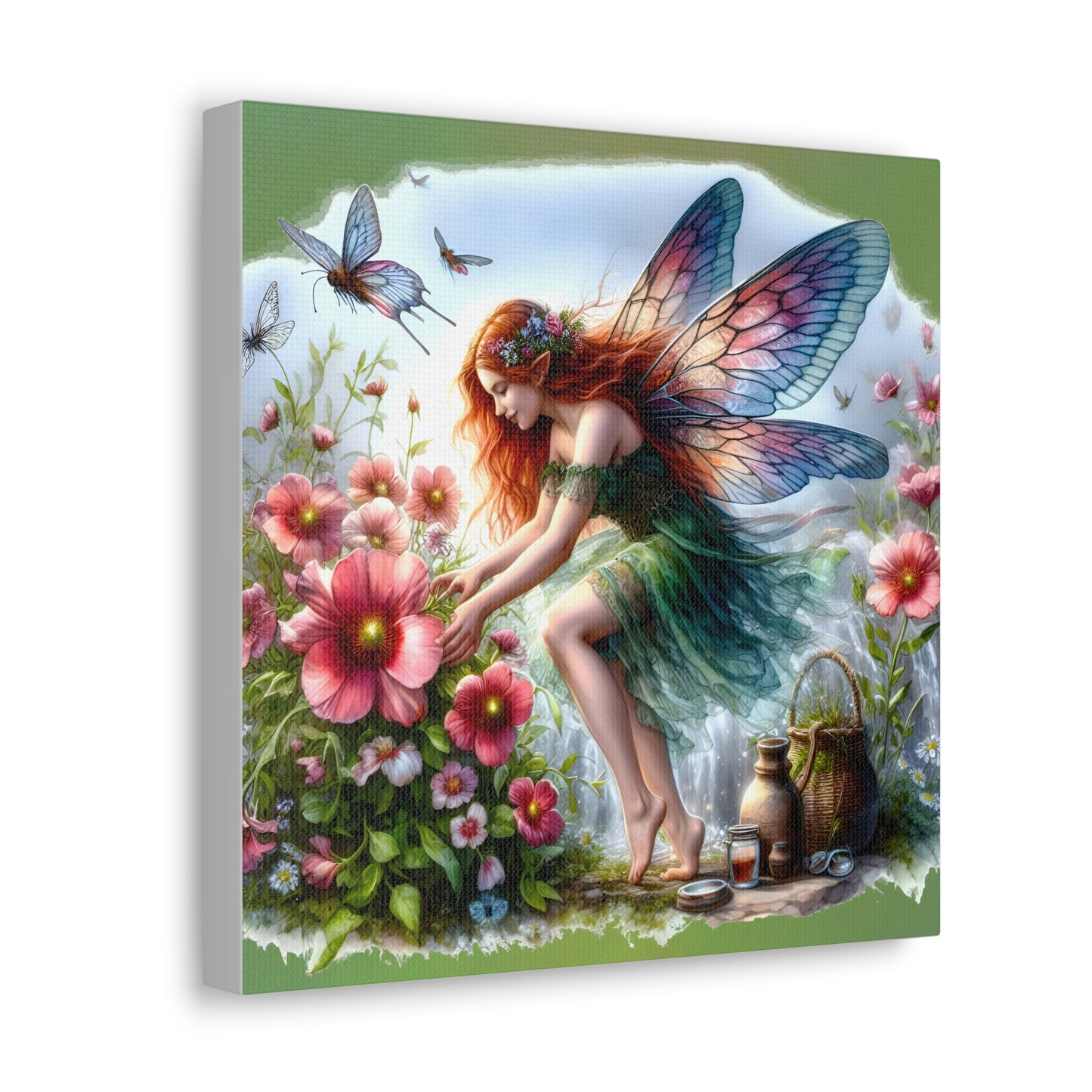 Fairy Canvas Print - Mystical Artwork, Ethereal Woodland Scene