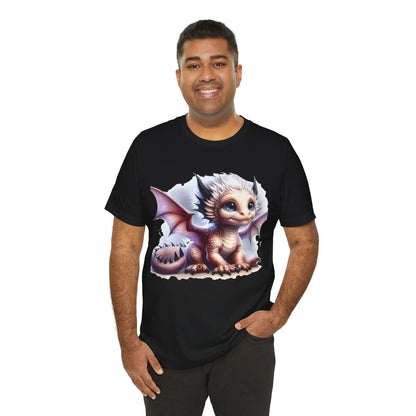 Baby Dragon T-Shirt - Whimsical Creature Art Tee, Unisex, Soft Cotton - Perfect for Fantasy and Dragon Enthusiasts