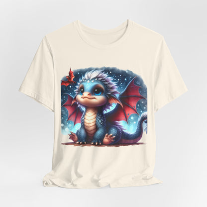 Baby Dragon T-Shirt - Whimsical Creature Art Tee, Unisex, Soft Cotton - Perfect for Fantasy and Dragon Enthusiasts