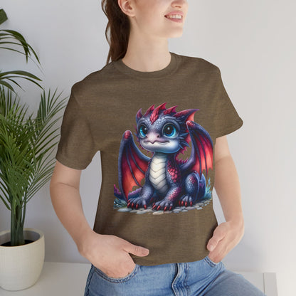 Baby Dragon T-Shirt - Whimsical Creature Art Tee, Unisex, Soft Cotton - Perfect for Fantasy and Dragon Enthusiasts