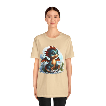 Baby Dragon T-Shirt - Whimsical Creature Art Tee, Unisex, Soft Cotton - Perfect for Fantasy and Dragon Enthusiasts