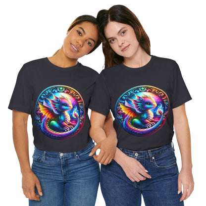 Baby Dragon T-Shirt - Whimsical Creature Art Tee, Unisex, Soft Cotton - Perfect for Fantasy and Dragon Enthusiasts