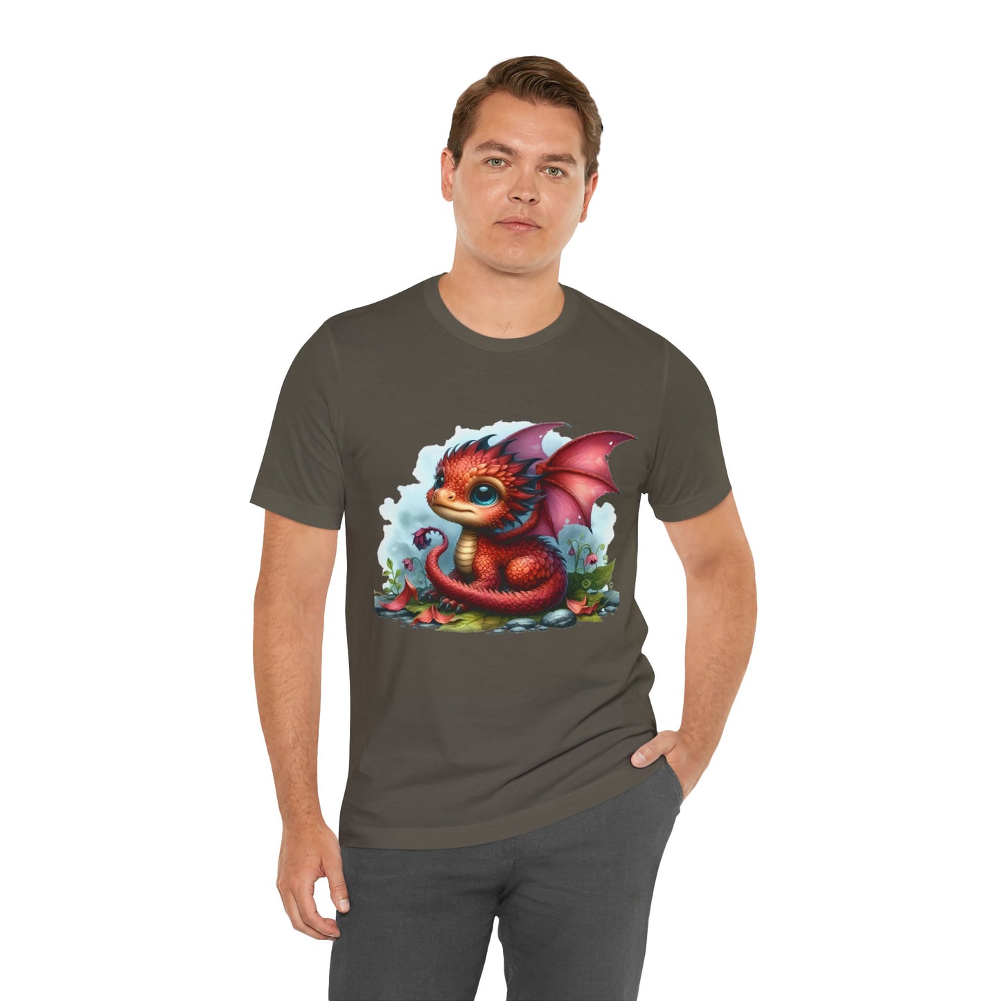 Baby Dragon T-Shirt - Whimsical Creature Art Tee, Unisex, Soft Cotton - Perfect for Fantasy and Dragon Enthusiasts