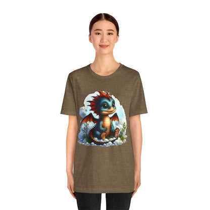 Baby Dragon T-Shirt - Whimsical Creature Art Tee, Unisex, Soft Cotton - Perfect for Fantasy and Dragon Enthusiasts