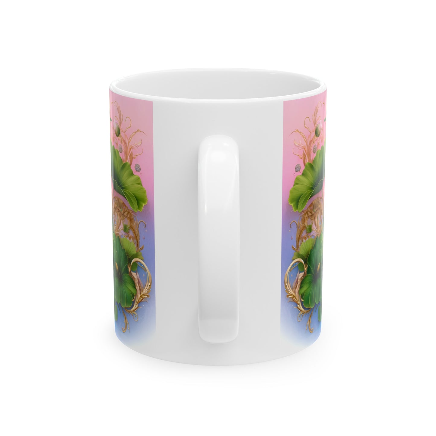 Birth Flower Mug, July - Water Lily, Enlightenment and Purity