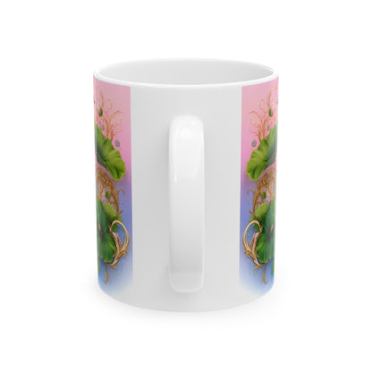 Birth Flower Mug, July - Water Lily, Enlightenment and Purity