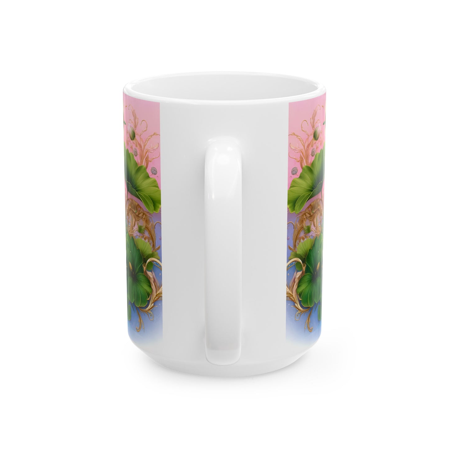 Birth Flower Mug, July - Water Lily, Enlightenment and Purity