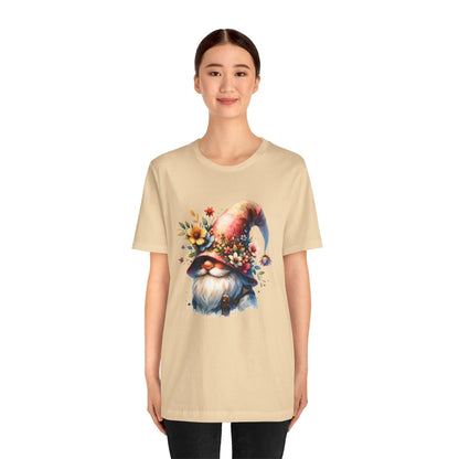 Gnome T-Shirt - Mystical Forest Dweller Art Tee, Unisex, Soft Cotton - Perfect for Garden and Fantasy Fans