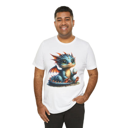 Baby Dragon T-Shirt - Whimsical Creature Art Tee, Unisex, Soft Cotton - Perfect for Fantasy and Dragon Enthusiasts