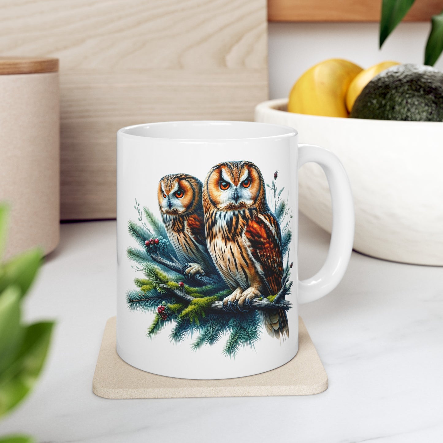 Mystical Owl Mug Collection - Magical Forest Owl Art, Multiple Sizes - Ideal Gift for Nature Enthusiasts