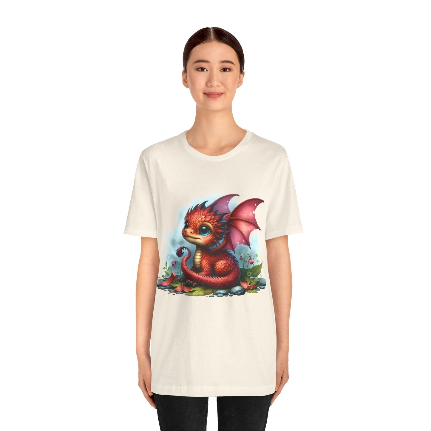 Baby Dragon T-Shirt - Whimsical Creature Art Tee, Unisex, Soft Cotton - Perfect for Fantasy and Dragon Enthusiasts