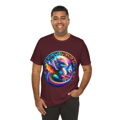 Baby Dragon T-Shirt - Whimsical Creature Art Tee, Unisex, Soft Cotton - Perfect for Fantasy and Dragon Enthusiasts