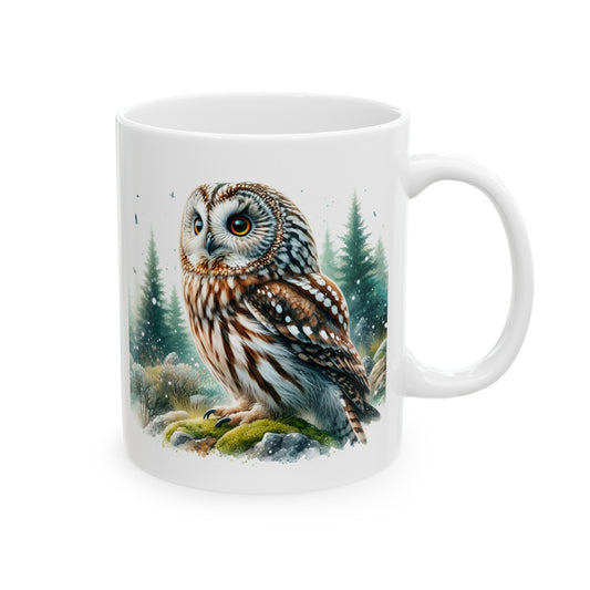 Mystical Owl Mug Collection - Magical Forest Owl Art, Multiple Sizes - Ideal Gift for Nature Enthusiasts