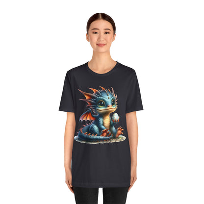 Baby Dragon T-Shirt - Whimsical Creature Art Tee, Unisex, Soft Cotton - Perfect for Fantasy and Dragon Enthusiasts