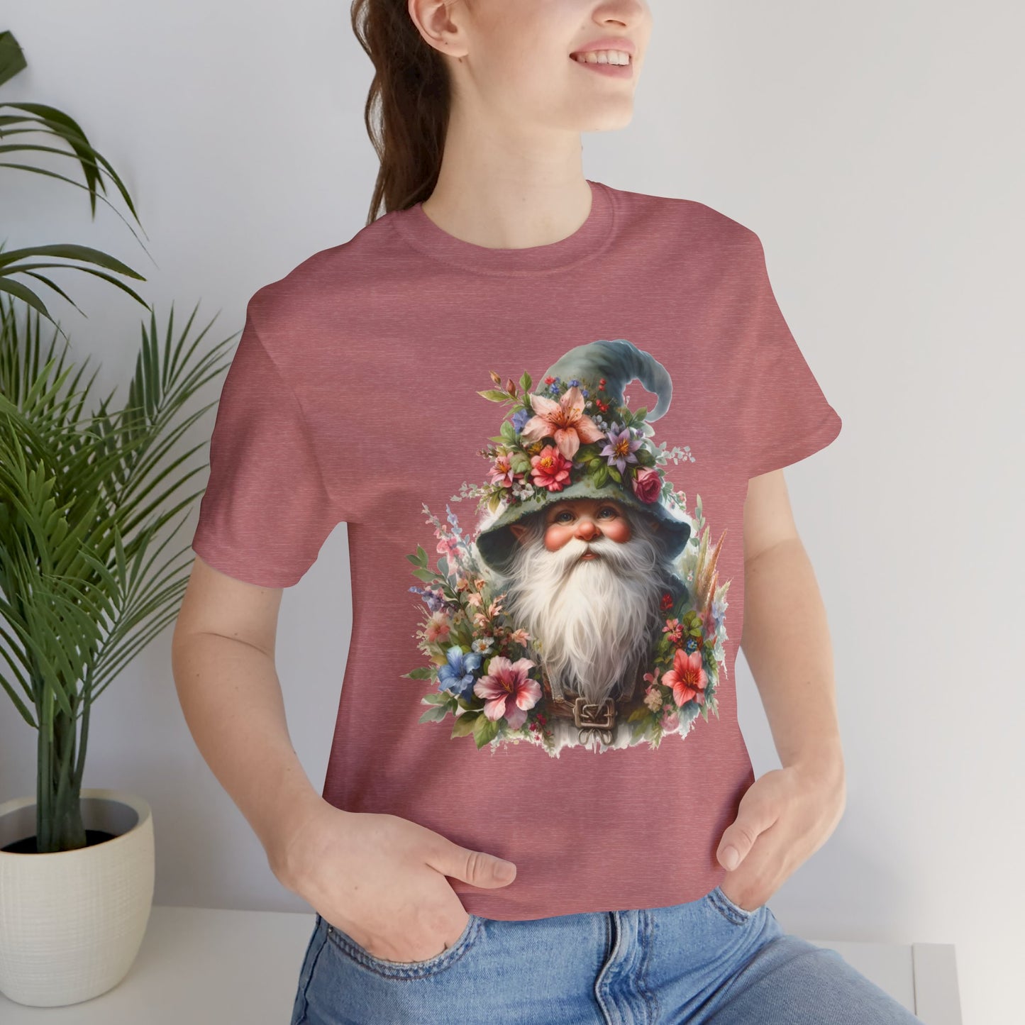 Gnome T-Shirt - Mystical Forest Dweller Art Tee, Unisex, Soft Cotton - Perfect for Garden and Fantasy Fans