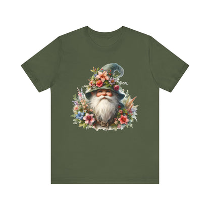 Gnome T-Shirt - Mystical Forest Dweller Art Tee, Unisex, Soft Cotton - Perfect for Garden and Fantasy Fans