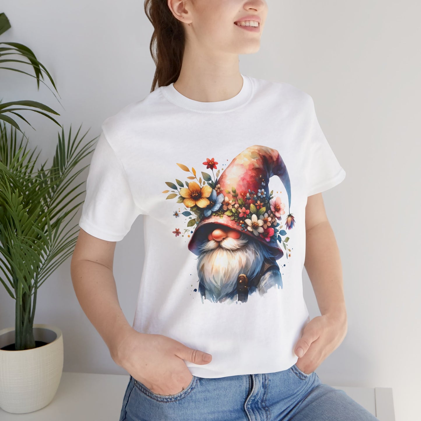 Gnome T-Shirt - Mystical Forest Dweller Art Tee, Unisex, Soft Cotton - Perfect for Garden and Fantasy Fans