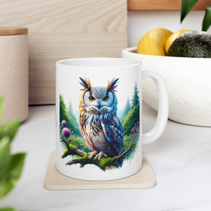 Mystical Owl Mug Collection - Magical Forest Owl Art, Multiple Sizes - Ideal Gift for Nature Enthusiasts